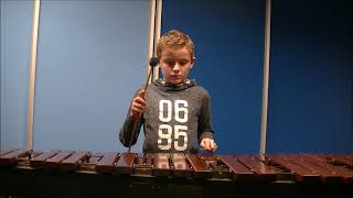 No rain on tuesday  Freek Kampert Marimba leerling van Marco Onstenk bij Muziekschool Barneveld [upl. by Trinette]