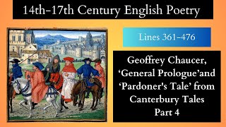 Geoffrey Chaucer ‘General Prologue’and ‘Pardoners Tale’ from Canterbury Tales Part 4 [upl. by Harvison]