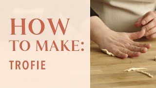 How to make trofie pasta [upl. by Aiceila971]