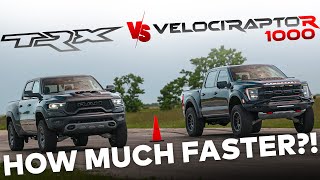 1000 HP Raptor R vs RAM TRX  VelociRaptoR 1000 by Hennessey [upl. by Leimad]