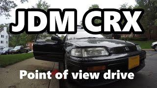 1988 Honda CRX JDM POV Drive [upl. by Friederike]