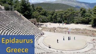 🇬🇷 Ancient Epidavros Theatre Asclepius Peloponnese Greece [upl. by Nylorahs808]