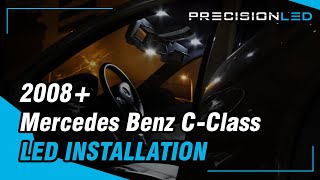 Mercedes Benz CClass LED Install  W204 2008 [upl. by Nomla]