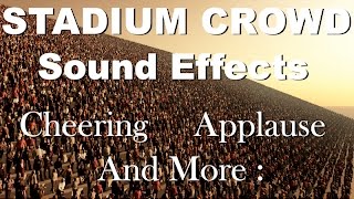 Stadium Crowd Sound Effects  One Hour  HQ [upl. by Jacoba]