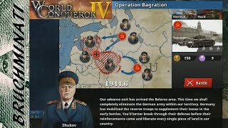 Allies Campaign Operation Bagration 7 No Generals World Conqueror 4 [upl. by Ahsem]