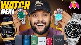 Best Premium Men Watches on Myntra 🔥 Big Fashion Festival Sale 2024  ONE CHANCE [upl. by Kalina]