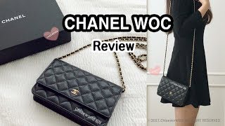 CHANEL WOC Review What Fits Inside Pros and Cons [upl. by Enelie]