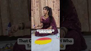 Rangoli ek art hai art rangoli funny diwali youtubefeed [upl. by Sucy]