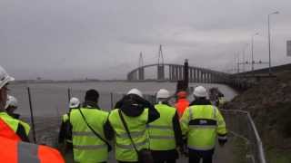 Visite guidée dans les entrailles du Pont de SaintNazaire [upl. by Zelde134]