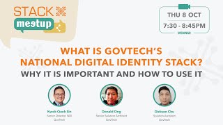 STACKX Meetup  What is GovTechs National Digital Identity Stack [upl. by Compte]