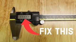 How to Fix Mitutoyo Calipers Dashes Flashing on Display After Replacing Batteries  Digimatic [upl. by Aketahs331]