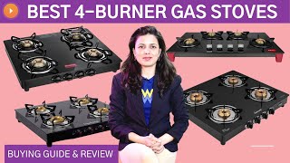 ✅Top 7 Best 4 Burner Gas Stoves to Buy in India  Review amp Comparison  Complete Buying Guide [upl. by Eatton]