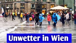 Unwetter in Wien 14092024 Extremer Regen [upl. by Willing]