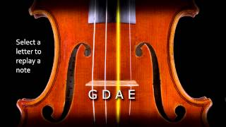 Violin Tuner  Easy to use  quotpluckingquot real violin sound [upl. by Adnalue]