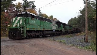 TRRS 530 LSampI GE C307s Stall Out with an Ore Train [upl. by Neysa419]