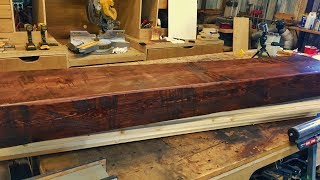 Building a Rustic Wood Mantle [upl. by Orodisi846]