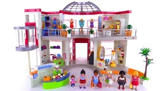 Huge Playmobil Furnished Shopping MALL review set 5485 [upl. by Anayia]