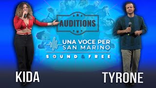 Kida e Tyrone  Una voce per San Marino Audizioni [upl. by Karlyn]