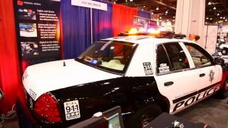 Federal Vision SLR LED Lightbar on LVMPD Police Car at EMS Expo 2011 in Las Vegas [upl. by Pisarik]