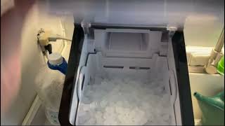 Review E EUHOMY EUHOMY Nugget Ice Maker Countertop 30lbsDay 2 Way Water Refill SelfCleaning Peb [upl. by Eyahs]