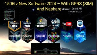 1506tv New Software 2024 – With GPRS SIM And Nashare [upl. by Aititel682]