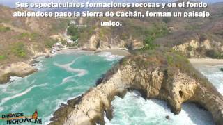 Playa Pichilinguillo Aquila Michoacán desde Drone  DJI  Phantom  Beach [upl. by Archaimbaud]