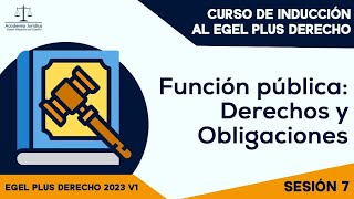 Sesión 7 Curso de inducción para el Egel Plus Derecho 2023 V1 [upl. by Barclay712]