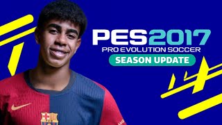 PES 2017 BEST PATCH 2024  أقوى باتش تحويل بيس 2017 الى بيس 2024 بمميزات أسطورية [upl. by Llerret231]