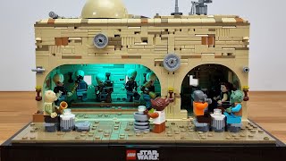 LEGO Star Wars Cantina Band MOC with LED Lights and MUSIC [upl. by Arihsak]