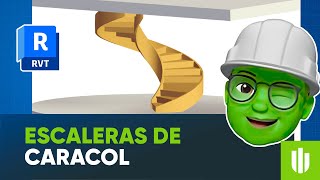 Como crear una ESCALERA CARACOL EN REVIT helicoidal o espiral 🐌 Tutorial paso a paso Arcux [upl. by Mungo]