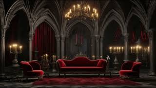 Ambience Gothic Vampire’s Lair  ambient candle library books antique oldisgold [upl. by Matlick366]