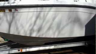 How To Clean Your Fiberglass Boat Hull and Remove Water Stains [upl. by Helms]