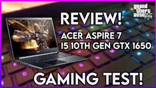 Acer Aspire 7  i5 10th Gen GTX 1650  Gaming Test amp Review  Best Budget Gaming Laptop  Under 55K🔥 [upl. by Otrebron]