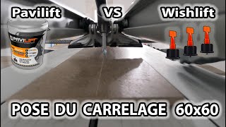 POSE DU CARRELAGE 60x60  LA GRANGE S1 EP3  Pavilift vs Wishlift [upl. by Ann-Marie]