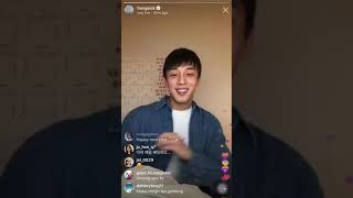 HongsickYoo ahin instagram live  Happy new year 2019 [upl. by Hanahs506]