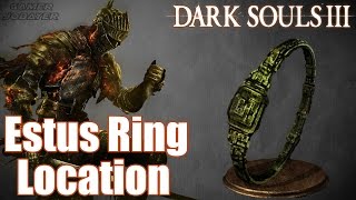 Dark Souls 3  Estus Ring Location  How to get the Estus Ring Game Guide [upl. by Ecneps]