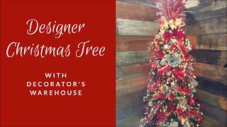 Designer Christmas Tree Decorating Tutorial [upl. by Noloc]