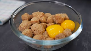 1 cup soya amp 2 eggs Breakfast recipe  Healthy soya chunks Breakfast [upl. by Aiekram642]