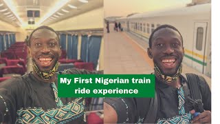 Entering a train for the first time in Nigeria  From Lagos railway to Ibadan [upl. by Akilegna]