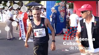 Yuleidys La O ganador del maratón de la Habana entre los hombres [upl. by Ennylcaj841]