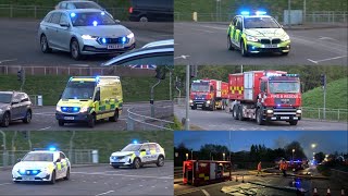 Emergency Services Respond To LARGE Recycling Centre Fire In Barnsley [upl. by Aicirt]