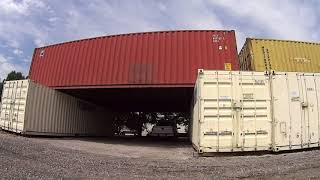 You can use a Forklift to Build a Shipping Container Garage OffTheGridIdeas [upl. by Ecnahc694]