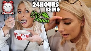 i tried EATING VEGAN FOR 24HOURS [upl. by Leff713]