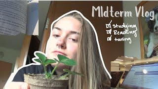 Midterm Study Vlog  Reading Studying and more [upl. by Lazos149]