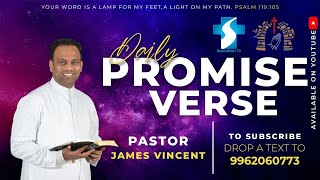 SEPTEMBER  30TH  DAILY PROMISE VERSE  PASTOR D JAMES VINCENT  ESTHER PRAYER HOUSE [upl. by Barta389]