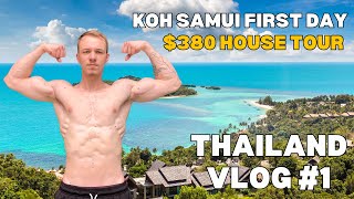 FIRST DAY IN KOH SAMUI  380 HOUSE TOUR  Thailand Vlog 1 [upl. by Ellednahc]