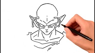 How to draw piccolo  como dibujar a Piccolo [upl. by Siduhey]