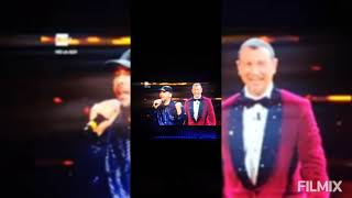 Checco Zalone canta quotpoco riccoquot a Sanremo 2022 [upl. by Lunetta]