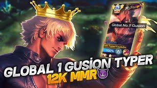 TOP 1 GLOBAL GUSION TYPER  ROAD TO 12K MMR   YARGI [upl. by Pedrick]