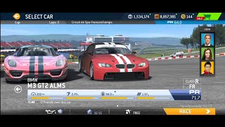 BMW M3 GT2 ALMS at Spa  Driver View Gameplay [upl. by Sommers]